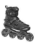 Roces Herren ICON Inline-Skates, Black-Dark-Charcoal, 39