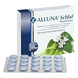 ALLUNA Schlaf - pflanzliches Schlafmittel zur Besserung von Ein- und Durchschlafproblemen - gut verträglich, keine Abhängigkeit - 1 x 20 Filmtabletten