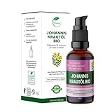 Nakobe® Bio Johanniskrautöl 50ml – 100% natürliches Rotöl – wohltuend für Haut, Muskeln & Pflege – vegan & ohne Zusätze