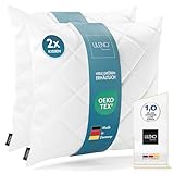 LILENO HOME 2er Set Kissenfüllung 40 x 40 cm - 95°C...