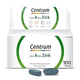 Multivitamin- Centrum Von A bis Zink– Multivitamin Tabletten mit Vitamin A-Z, hochwertiges Nahrungsergänzungsmittel zur täglichen Komplettversorgung - Vitamine, Mineralstoffe, Spurenelemente – 100St.