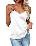 Zeagoo Damen Satin Top Seidentop Tank Tops Seide Cami...