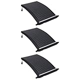 ZEYUAN Gebogene Solar-Heizungen für Pool 3 STK Pool Solarheizung, Poolheizung, Poolzubehhör, Sonnenkollektor, 110x65 cm