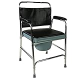 Mobiclinic®, Toilettenstuhl, Velero, Europäische Marke, Toilettensitz für Ältere und Behinderte, WC Sitz, Rutschfest, mit Deckel, gepolsterte Armlehnen und Sitz, Antirutschenden WC-Stuhl