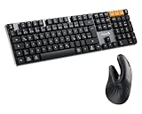 ProtoArc EM11 NL Ergonomische Vertikale Maus Mechanische Tastatur Maus Set Kabellos