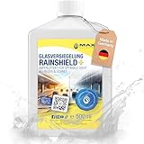 Maxxi Clean | 500 ml Scheibenversiegelung [Rain Shield +] | Glasversiegelung | Nanoversiegelung | Regenabweiser mit Lotus-Effekt | Scheibenversiegelung mit Abperleffekt für klare Sicht