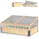 Schroth Home Frühbeete Hochbeete 120 x 80 x 100 cm – Frühbeet - Anzuchtgewächshaus - Hochbeet Abdeckung inkl. 3 Faltrahmen 120 x 80 x 20 (Frühbeet komplett)