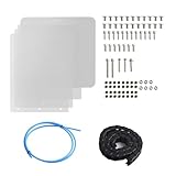 NVOQILIN 3D Drucker Gehäuse Panel Set für 5M 3D Drucker Hitzebeständig PC Metallstruktur Drucker Zubehör