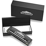 Anpro Mundharmonika C, 10 Löcher 20 Tunes Blues Harmonika Tonart C mit Etui für Anfänger, Studenten und Profis