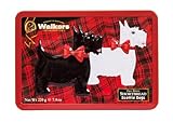 Walkers Shortbread Gebäckdose Scottie Dogs, Reliefdose inklusive Shortbread-Gebäck, 220 g