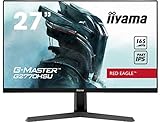 iiyama G-MASTER Red Eagle G2770HSU-B1 68,6 cm (27') Fast IPS LED Gaming Monitor Full-HD (HDMI, DisplayPort, USB 2.0) 0,8ms MPRT Reaktionszeit, 165Hz, FreeSync Premium, schwarz