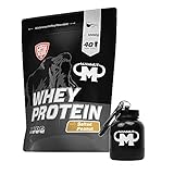 1kg Mammut Whey Protein Eiweißshake - Set inkl. Protein Shaker, Riegel, Powderbank oder Tasse (Salted Peanut, Gratis Mammut Powderbank)