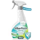 HomeBugProtect Silberfisch Spray 500ml - Effektiv Papierfische & Silberfische bekämpfen - Silberfischchen loswerden mit dem Mittel Gegen Silberfische : Alternative zur Silberfischfalle