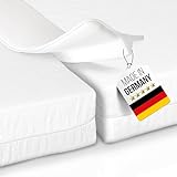 Rosenkern® Liebesbrücke für Matratzen 200 x 25 - Qualität aus Deutschland - Matratzen-Ritzenfüller mit extra Frotteebezug - Love Bridge for Bed - Matratzenkeil für Matratzen & Topper ab 5 cm