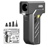 Kica JetFan Ultra Elektrisches Staubgebläse & Druckluftspray – 130000 U/min, 48 m/s Windgeschwindigkeit, USB Wiederaufladbar, Air Duster für PC, Tastatur, Auto, Sofa & Büro mit LED-Licht