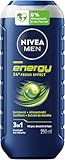 NIVEA MEN Energy Duschgel, pH-hautneutrale Pflegedusche mit belebendem Duft und 24h Frische Effekt, mit natürlicher Minze für Männer (250 ml)
