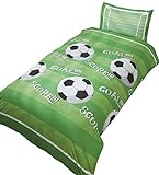 Goal Football Bettwäsche-Set für Einzelbett, Bettbezug und Kissenbezug