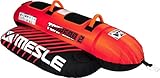 Mesle Bananen Boot Aufblasbar Torpedo 2-4 Personen, Towable Funtube Banana Boat für Kinder & Erwachsene, Wasser Tube Motorboot, Wasserreifen zum ziehen, incl. Reparaturset