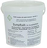 Sumpfkalk/Kalkfarbe/Streichkalk, allergiefreundlich, pilzhemmend, 1 kg für ca. 14 qm