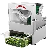Elektrischer Zwiebelzerkleinerer, verstellbare Dicke, Länge, kommerzieller Kräuterschneider, 150 kg/Stunde, große Futteröffnung