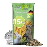 Eggersmann Uncle Pet 15 kg Kaninchenfutter - Premium Kaninchen Müsli - Kaninchen Futter mit der natürlichen Kraft aus Kräutern und Karotten - Kaninchenzubehör (15 kg Sack)