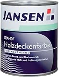 2x Jansen ISO-HDF Holzdeckenfarbe 2,5 Liter Seidenglänzend Weiss