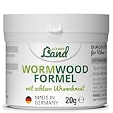 HÜHNER Land Wormwood Formel 20g Pulver – für Hühner & Geflügel, mit echtem Wurmkraut (Artemisia Absinthium) in rezepturbasierter Pflanzenformel, geeignet für Hühner