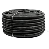 Poolschlauch Solar 6 m - UV-beständig & flexibel - 38 mm Durchmesser - Schwarzer Solarschlauch für effiziente Poolheizung