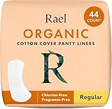 Rael Slipeinlagen Damen Bio-Baumwollüberzug - Leichte Saugstärke, Ohne Duft, Chlorfrei, Vegan (Normal, 44 Stück)