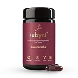 rubyni® aus Sauerkirsche (60 Kapseln) • 360mg Sauerkirsch Extrakt (Prunus Cerasus) pro Kapsel • Reine Sauerkirsche mit 100% CherryCraft® • Wichtige sekundäre Pflanzenstoffe • 100% Vegan