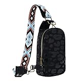 Umhängegurt Für Taschen Kleine Umhängetasche PU- Satchel Daypack Für Dame Shopping Travel Fashion Schultergurt Kinderwagen Taschen Rose (Black, One Size)