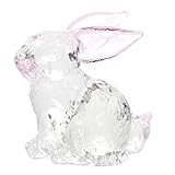 Garneck Glas Hase Kristall Dekofigur Glastier Figuren Miniatur Tierfiguren Glas Figuren deko objekt Glasskulptur Mikrolandschaft Ornament Feengarten Dekoration Büro Wohnzimmer Tischdeko