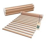 Ehrenkind® Rollrost aus massiver Buche | Rollrost 90x200cm | 21 Latten | Lattenrost für alle Betten | Bodenbett 90x200 | FSC® Zertifiziert | Rollattenrost | Rollrost für Kinder- und Jugendbett