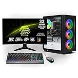 Ankermann Ankermann Starter Gaming Bundle | AMD Ryzen 7 5700X | Nvidia GeForce RTX 5060 8GB | 32GB RAM | 1TB NVMe SSD | Windows 11 | WLAN | MSI MAG 32 Zoll Curved WQHD Gaming Monitor | MSI Forge Maus