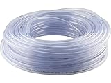 Fittingteile - 25-Meter PVC-Schlauch ohne Gewebeeinlage Lebensmittelqualität für Trinkwasser Druckluft Fruchtsaft Limonade (Innen x Außen: 6 x 9 mm)