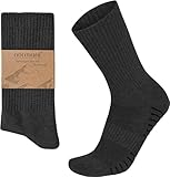 normani Trekkingsocken Sportsocken Gepolsterte Wandersocken Atmungsaktive Baumwolle Laufsocken Herren und Damen 4 Paar Farbe Anthrazit Größe 35-38