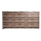 ESTEXO Balkonsichtschutz Sichtschutz Balkonbespannung Balkonverkleidung 6 Meter Balkon PVC mit Dekor Holz-Optik 2 75x600cm