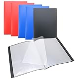WAYTEX 931400P Dokumentenhülle, A4, 40 Fotos, 20 Hüllen, Polypropylen, verschiedene Farben, 6 Stück