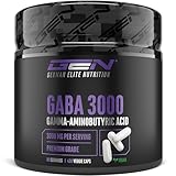 GABA 3000-400 Kapseln - Hochdosiert mit 3000 mg pro Tagesportion - Gamma Aminobuttersäure - Premium Aminosäure, vegan, ohne unnötige Zustäue - German Elite Nutrition
