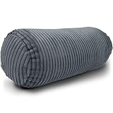 Amilian Nackenrolle 40x15 cm – Ergonomisches Kissen mit Füllung – Waschbar & vielseitig einsetzbar – Für Erwachsene & Kinder – Ideal für Nacken (Nebelklang, 40 x 15 cm)