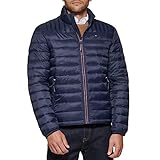 Tommy Hilfiger Herren Ultra Loft verstaubare Pufferjacke Daunenalternative Mantel, Mitternacht/Ausflug, einfarbig (Midnight//Getaway Solids), L