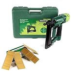 Prebena 2XR-J50 Druckluftnagler im Transportkoffer + Prebena Stauchkopfnägel Brads 50 mm 4000 Stück - aus verzinktem Stahl, geharzt