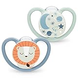 NUK Space Night Babyschnuller | 0−6 Monate | Im Dunkeln...