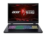 Acer Nitro 5 (AN517-55-98D8) Gaming Laptop | 17,3' WQHD 165Hz Display | Intel Core i9-12900H | 32 GB RAM | 1 TB SSD | NVIDIA GeForce RTX 4060 | Windows 11 | QWERTZ Tastatur | schwarz
