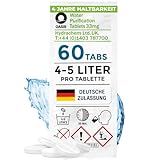 Wicked Chili Wasserreinigungstabletten (60 Trinkwasser Tabletten) Wasserentkeimung 4-5 Liter Wasseraufbereitung Wohnwagen Camping Wandern, Trinkwasseraufbereitung Reiseapotheke, Notfall Ausrüstung