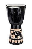 20cm Djembe Elefant Djembe Trommel Bongo Drum Handtrommel Buschtrommel Percussion Kinder Fair Trade Schwarz