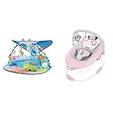 Bright Starts, Disney Baby, Findet Nemo Spieldecke mit Spielbogen & Disney Baby, Minnie Maus Rosy Skies Babywippe mit beruhigenden Vibrationen mit 7 Melodien, 3 Spielzeugen,ab der Geburt bis 9kg