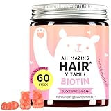 Bears with Benefits Biotin Ohne Zucker Gummibären - Mit 5000 μg Biotin, Waldbeere, 150 gramm