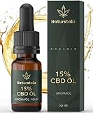 Naturstolz® CBD ÖL 15% - Vollspektrum Extrakt - CBD Tropfen mit 1500mg Cannabidiol - Deutsches Unternehmen - Echtes Cannabisöl - 10ml