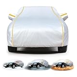 Autoabdeckung Outdoor Gemacht Für Renault Clio 4 RS,Hagelschutzplane Auto,Autogarage Abdeckung Hagelschutz,Autoabdeckung wasserdichte,Auto Abdeckplane Winter 1203TL